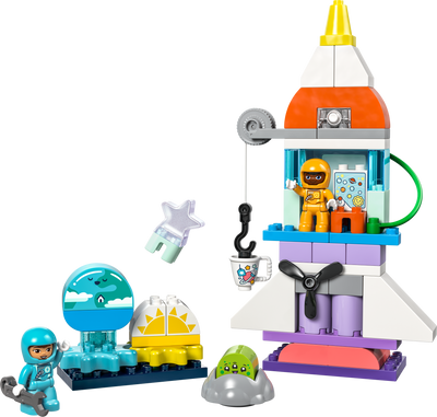 Конструктор "Пригоди на космічному шаттлі 3-в-1" 58 деталей LEGO DUPLO Town 10422 фото