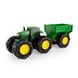 Іграшковий трактор "Monster Treads із причепом і великими колесами" John Deere Kids 47353 фото 1